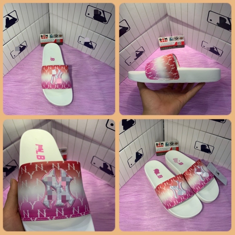 Dép 𝐌𝐋𝐁 UNISEX màu Hồng Ngọt New 100%  ❤️ Có video + Ảnh thật + Tặng hộp ❤️ mẫu dép thể thao, thiết kế cá tính