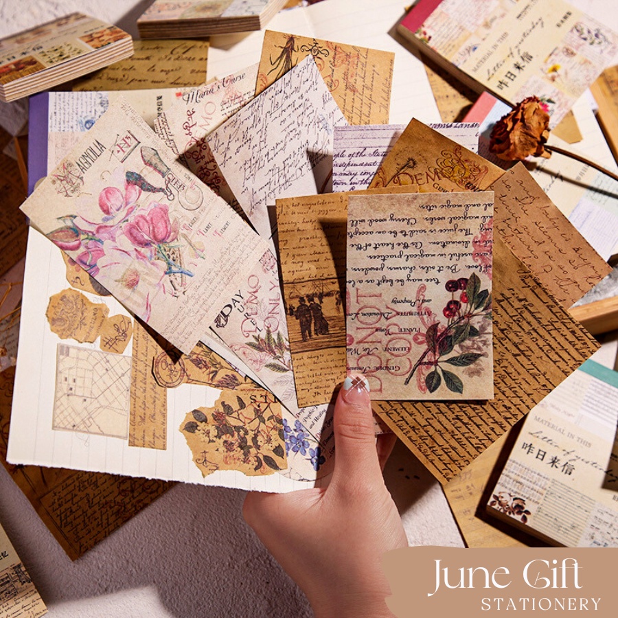 Set giấy mix Letter of yesterday trang trí làm bullet journal