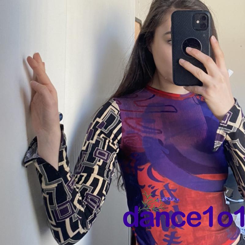 Áo thun dài tay phong cách cổ điển cá tính dành cho nữ