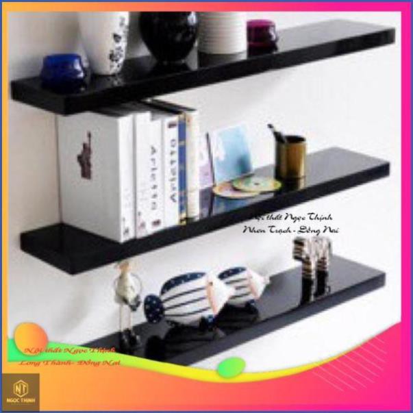 (PHÁ GIÁ) Bộ 3 thanh kệ treo tường 30cm gỗ lõi xanh chống ẩm cao cấp Nội Thất Ngọc Thịnh Đồng Nai