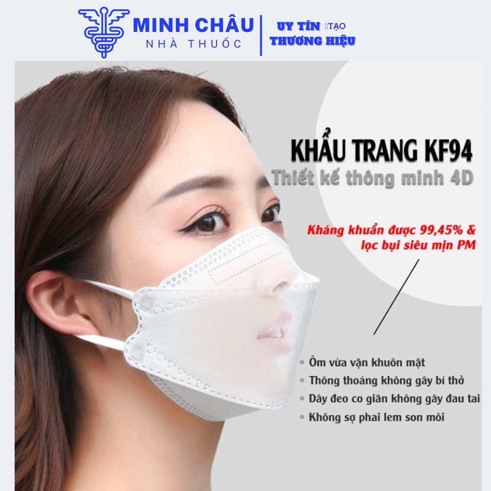 Khẩu trang KF94 4D mask UNIQ ( UNIMASK) Khẩu trang y tế 4 lớp Hàn Quốc UNIQ .