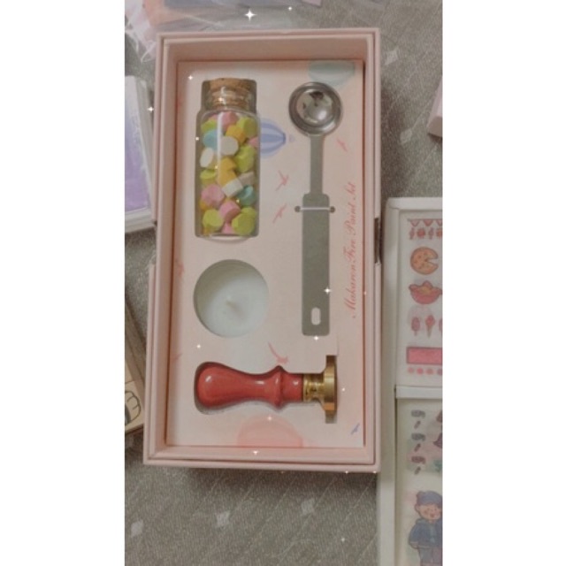 SẴN Set hộp con dấu sáp niêm phong sealing wax màu pastel trang trí thiệp handmade, bullet journal | BigBuy360 - bigbuy360.vn