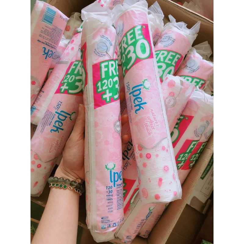 Bông tẩy trang ipek 150miếng