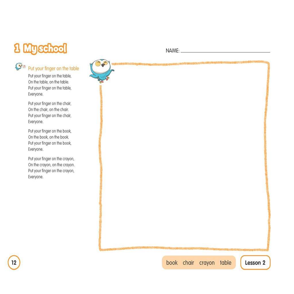 Sách - DTPbooks - Learn With Ollie 1 Student's Book with Sticker & Pop-Out