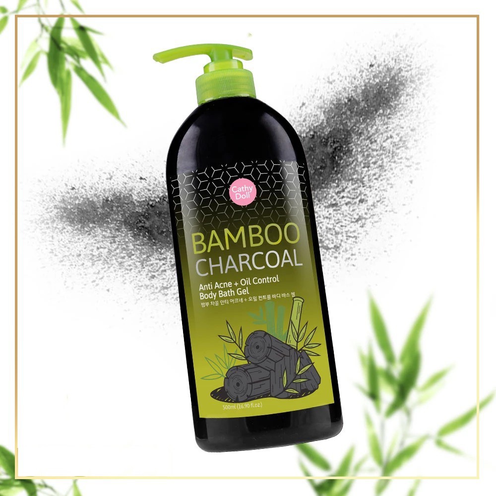 Sữa tắm than tre làm mờ mụn cơ thể Bamboo Charcoal