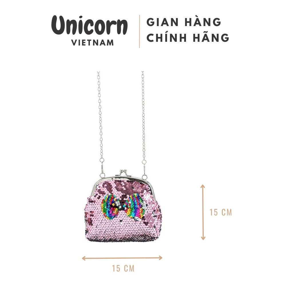 Túi ví nữ giá rẻ ví cầm tay lấp lánh cho bé Unicorn Vietnam