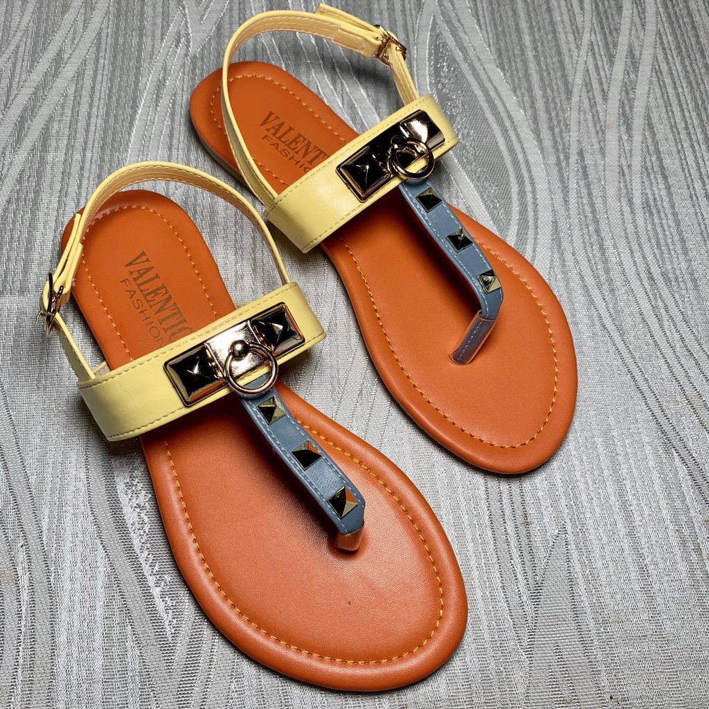 Sandal Kẹp Tán Đinh HM - Đế Xịn