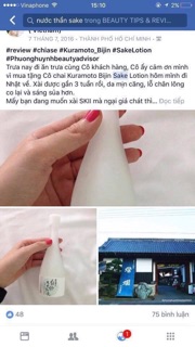 Lotion “ Nước Thần “ Sake Kuramoto Bijin - Nhật