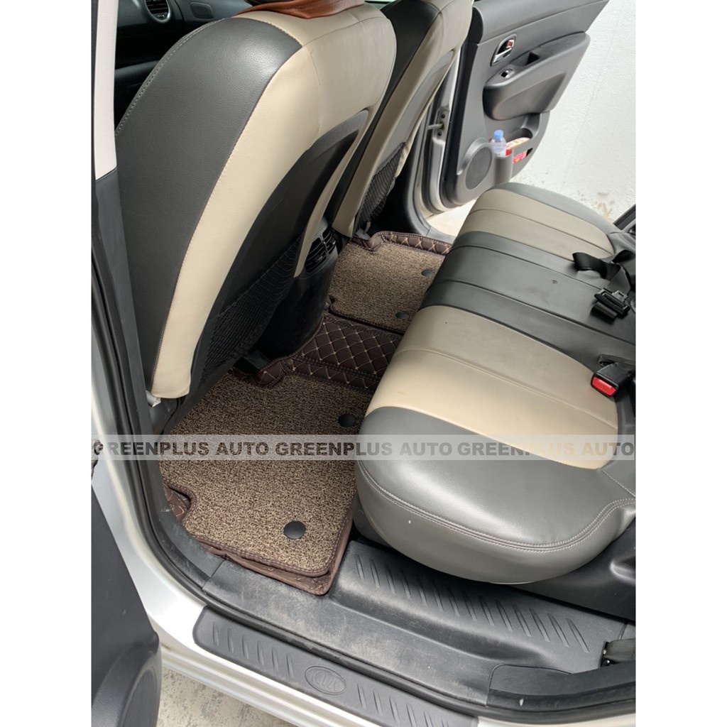 Thảm lót sàn ô tô 6D Kia Carens chống nước, không mùi, phủ kín 90% sàn xe