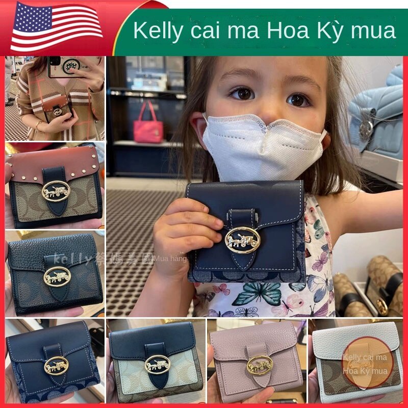 # usashopping # xác thực 100%! Ví nữ mới Ví da Coach
