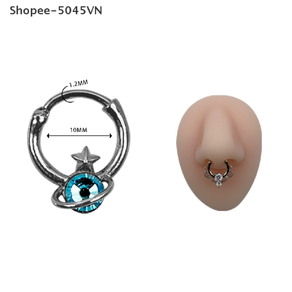 [rain] Khuyên Xỏ Mũi / Tai / Mũi Bằng Thép Titan