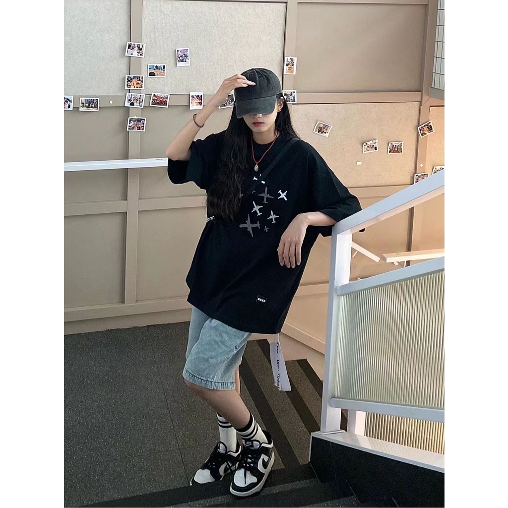 NRVP Áo Thun Cổ Tròn Oversize Thời Trang Hàn Quốc 2022 Cho Nữ