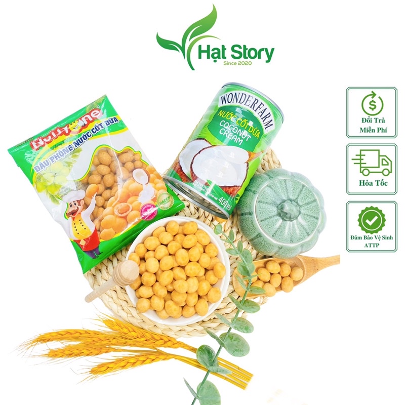 200Gr Đậu Phộng Da Cá Nước Cốt Dừa Hàng Mới 2022 Nuty, Thơm, Cam Kết Ngon