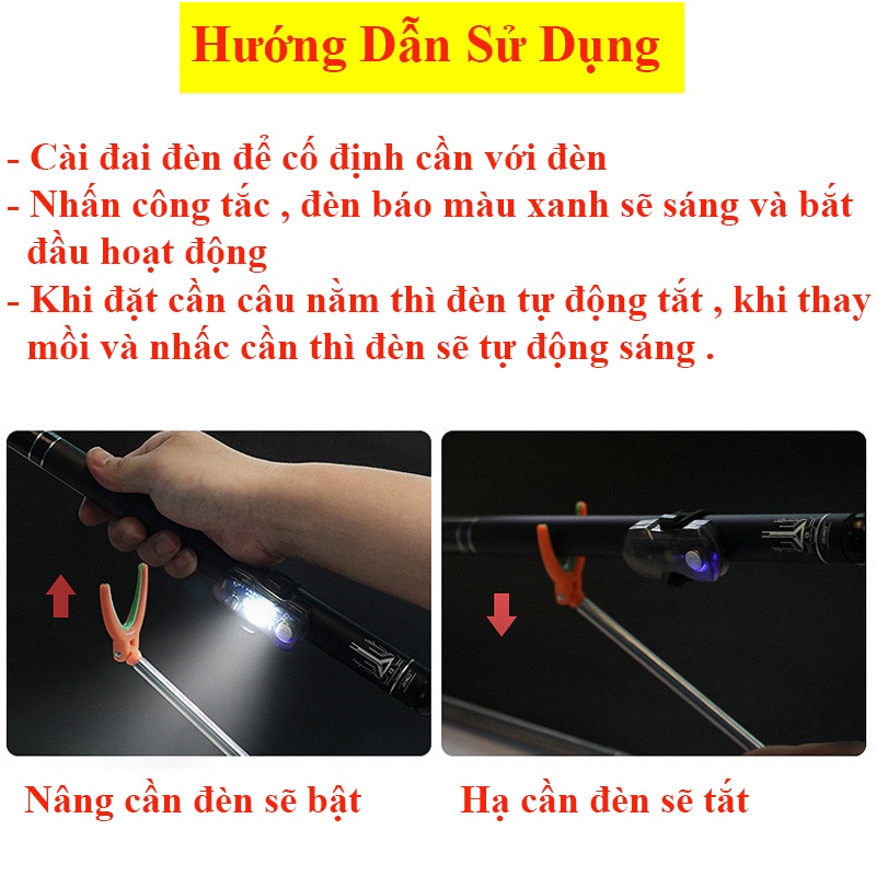 Đèn Gắn Cần Câu Tay Chuyên Dụng PK-46