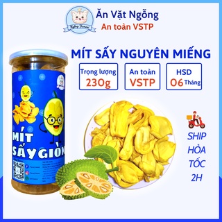Mít Sấy Giòn Nguyên Cánh 230g Ăn Vặt Ngỗng, Mít Sấy Nguyên Miếng Loại 1, Đồ Ăn Vặt Hà Nội Vừa Ngon Vừa Rẻ, An Toàn VSTP