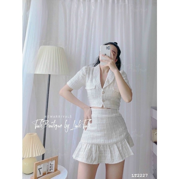 SET ÁO CROPTOP + CHÂN VÁY ĐUÔI CÁ