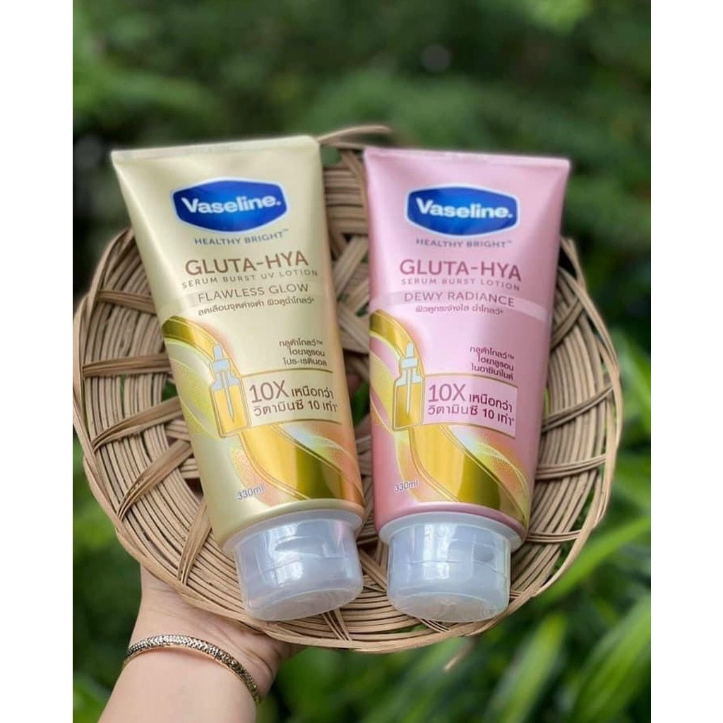 SỮA DƯỠNG THỂ VASELINE HEALTHY BRIGHT GLUTA HYA SERUM 10X THÁI LAN 330ML CHÍNH HÃNG