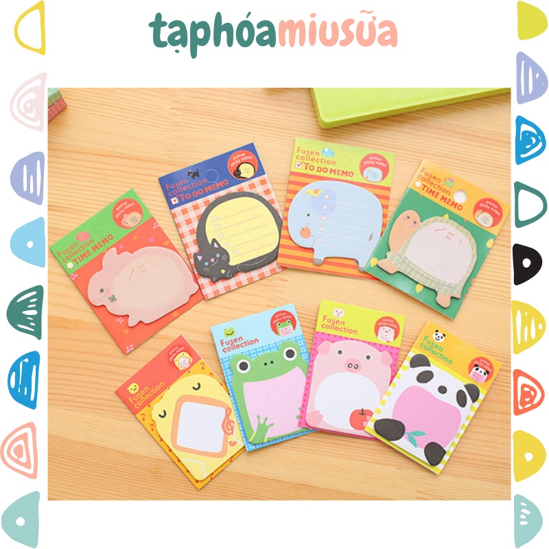 Stick Note hình thú cực dễ thương - MiuSua