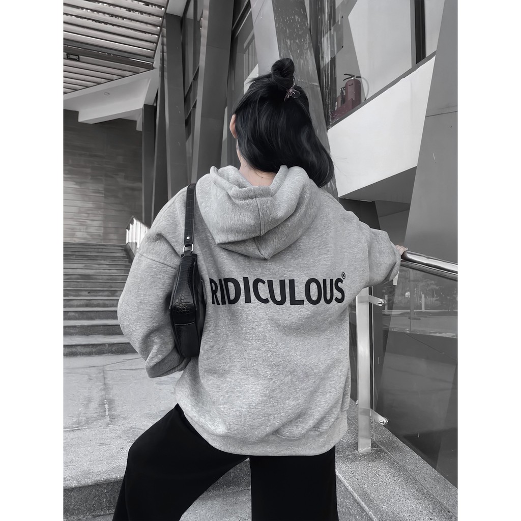 Áo Hoodie Xám Ridiculous Silicone, 100% Nỉ Cotton | BigBuy360 - bigbuy360.vn