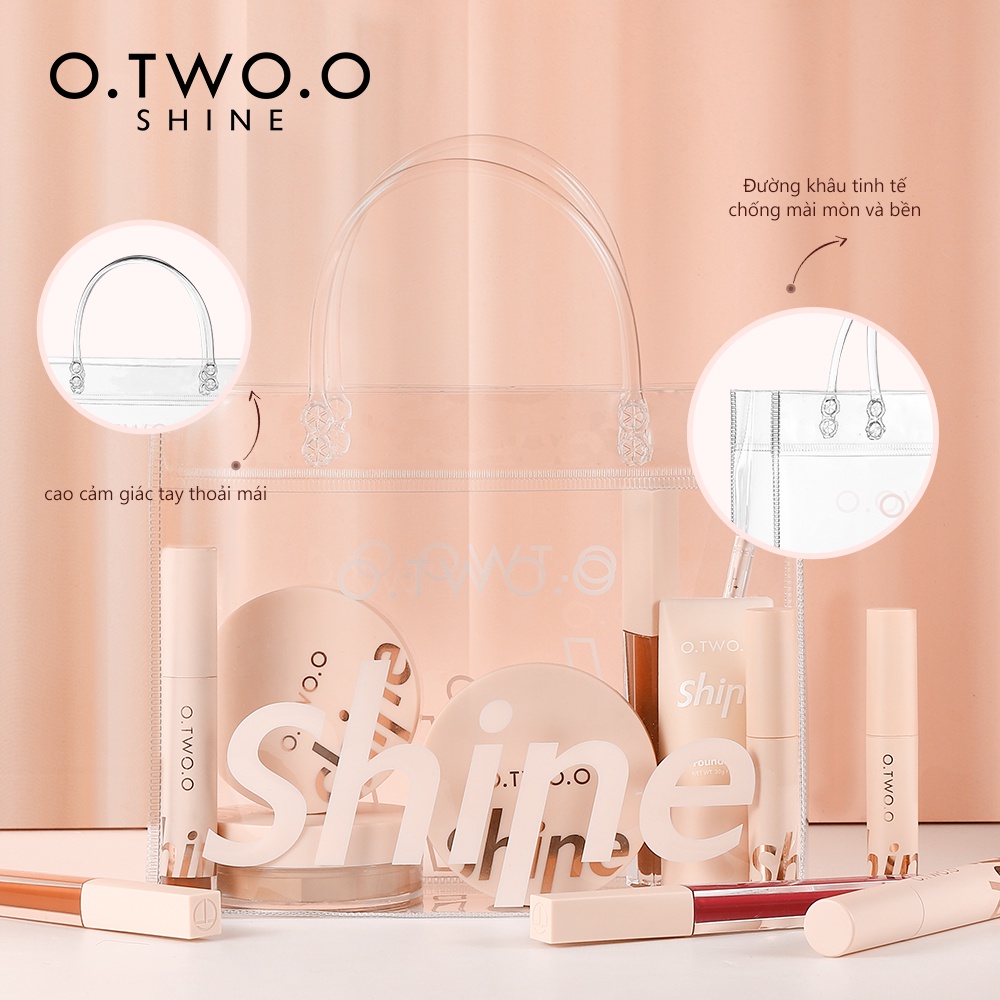 Túi đựng mỹ phẩm O.TWO.O 58g bằng PVC trong suốt nhỏ gọn chống nước