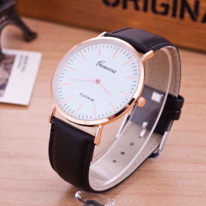 Đồng Hồ Nam Geneva Platinum Cao Cấp Khung Thép Chống Gỉ Mạ Vàng Ánh Kim Tinh Xảo | BigBuy360 - bigbuy360.vn