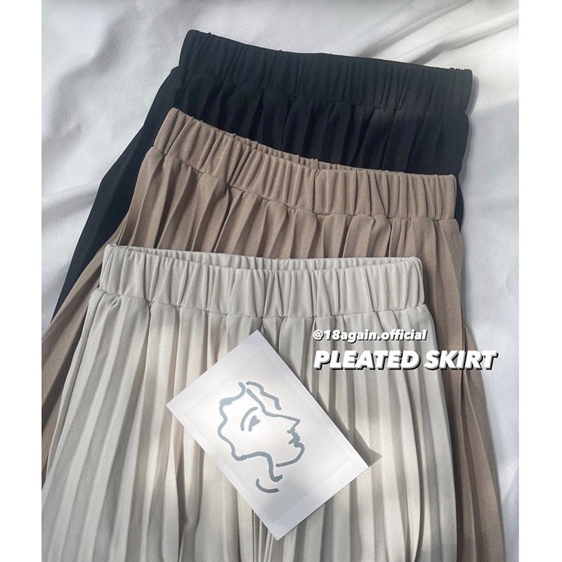 Chân Váy Xếp Ly Dáng Dài Hàng Quảng Châu Loại 1 M9109 | BigBuy360 - bigbuy360.vn