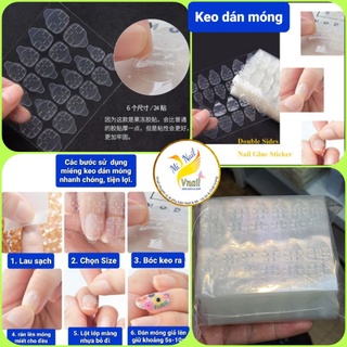 Keo miếng 2 mặt ( dán móng úp)