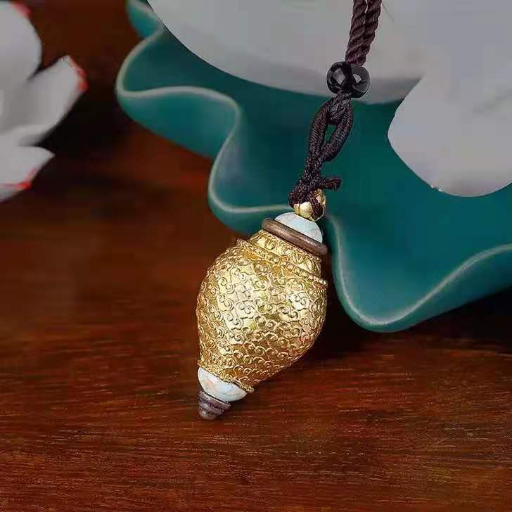 [PHÁP BẢO MINH CHÂU] Ốc biển đeo cổ đồng