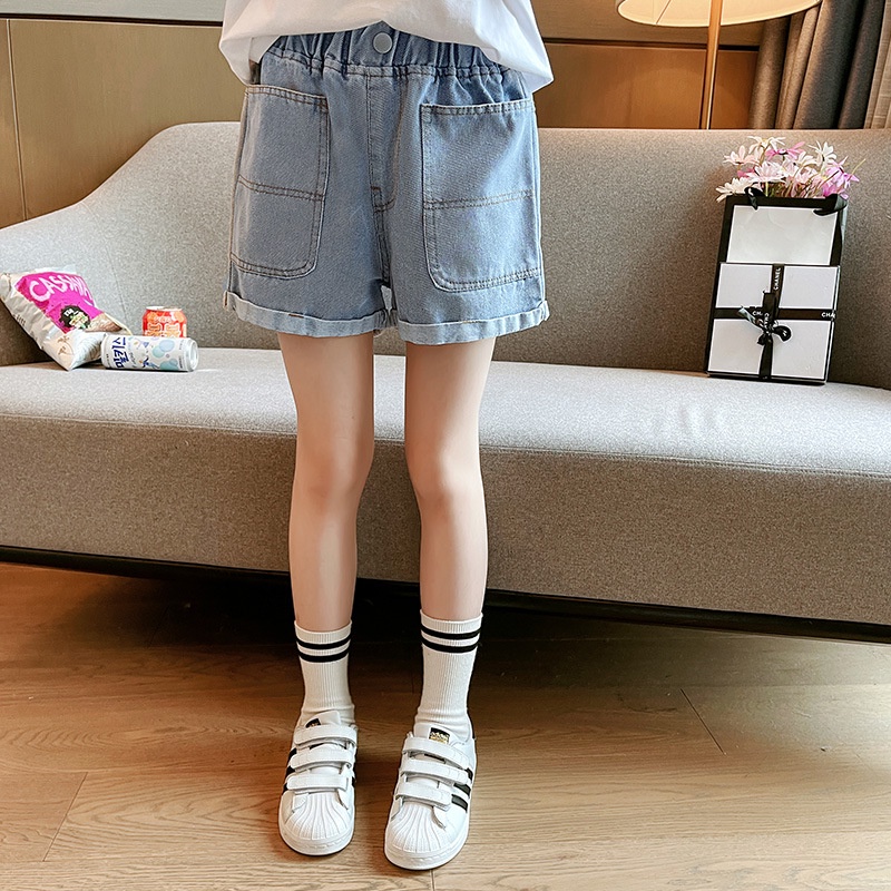 Quần Short Dạng Túi Trước Dành Cho Bé Gái - Mẫu Hot 2022 Hàng Quảng Châu Cao Cấp