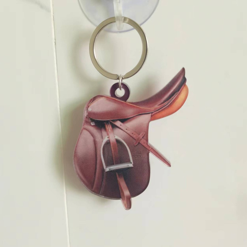 Móc Khóa Hình Yên Ngựa Bằng Acrylic Trang Trí Xe Hơi