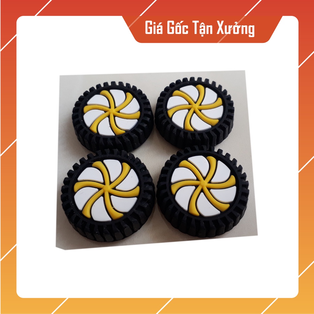 Núm chụp analog PS4, PS5, XBOX, bọc silicon bảo vệ analog hình bánh xe cao cấp