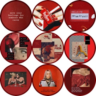 Giá đỡ điện thoại popsocket aesthetic đỏ