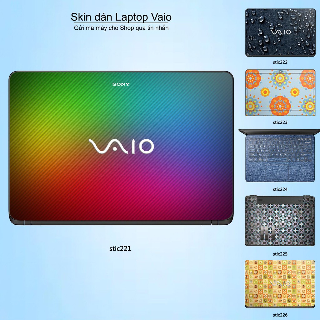 Skin dán Laptop Sony Vaio in hình Hoa văn sticker _nhiều mẫu 36 (inbox mã máy cho Shop)