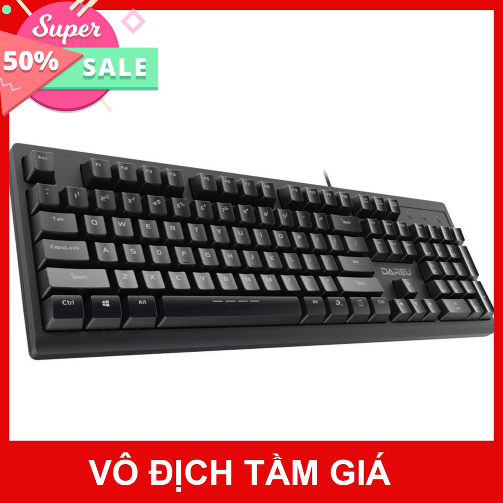 Bàn phím Dareu LK135 - Màu đen - Chống nước tuyệt đối - Chính hãng BH 24 tháng