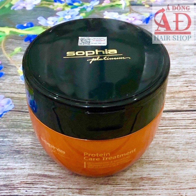 [+Tặng mũ trùm] Dầu hấp ủ tóc Sophia Protein Care siêu dưỡng tóc yếu gãy rụng Hàn Quốc 500ml
