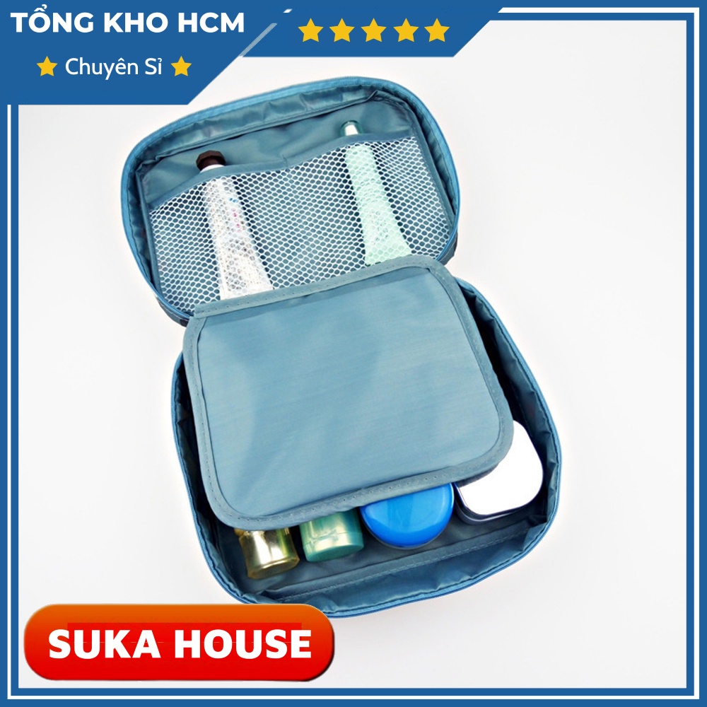 TÚI ĐỰNG MỸ PHẨM HỌA TIẾT XINH XẮN SUKAHOUSE H023