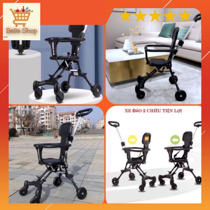 XE ĐẨY GẤP GỌN CHO BÉ CÓ ĐẢO CHIỀU [HÀNG LOẠI 1]