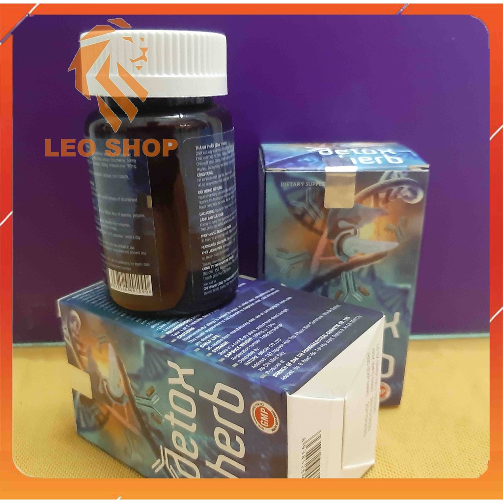 VIÊN UỐNG DETOXHERB - Diệt Ký Sinh Trùng Thanh Nhiệt Giải Độc - Làm Sạch Gan Tăng Đề Kháng - [CHÍNH HÃNG HỘP 20 VIÊN]