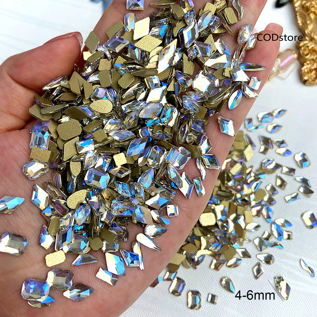 Túi 50 Hạt Đá 3d Lấp Lánh Đính Móng Nghệ Thuật