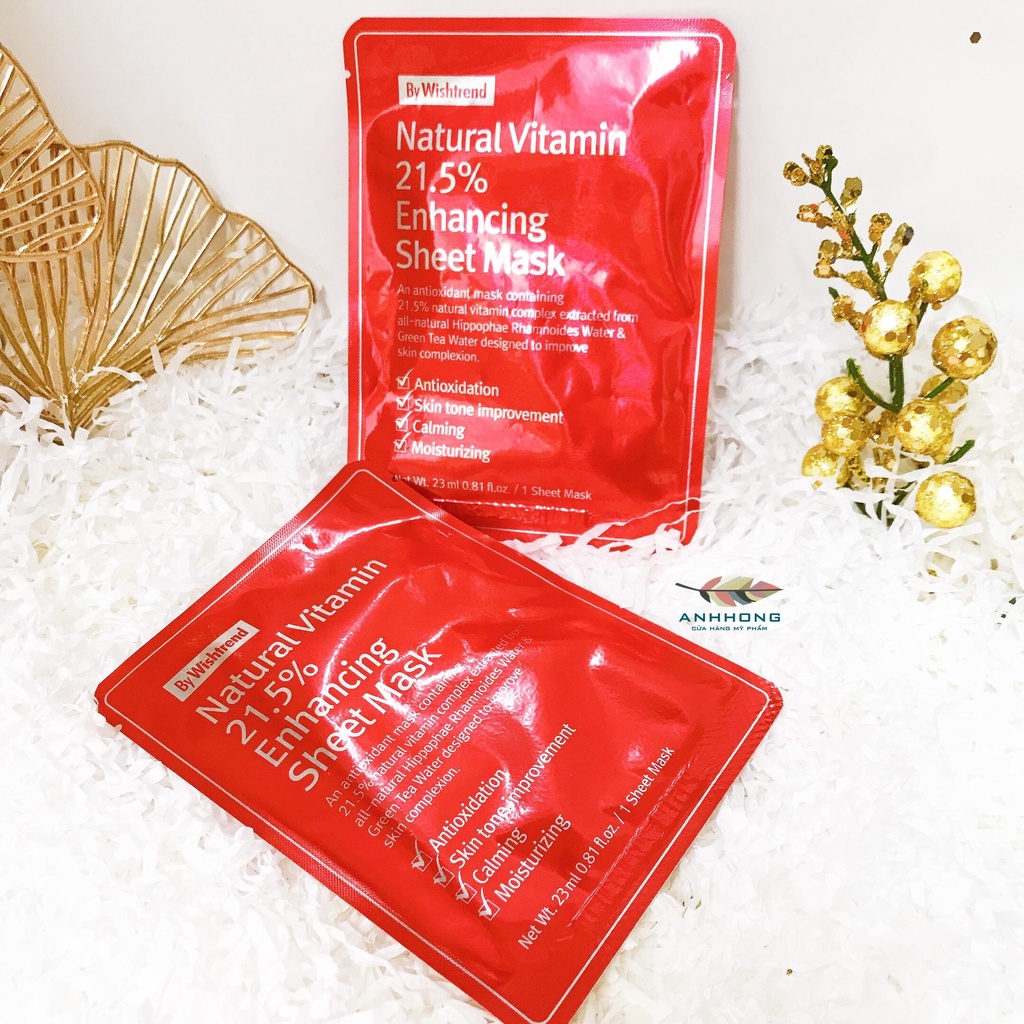 [ Mẫu Mới ] Mặt Nạ Giấy OST Natural Vitamin 21.5 Enhancing Sheet Mask