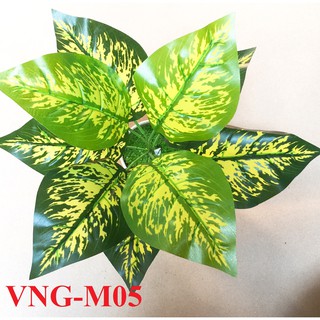 Cây vạn thiên thanh giả - Cây giả cắm chậu để bàn - Cây giả trang trí 35cm - M05 (chưa bao gồm chậu)