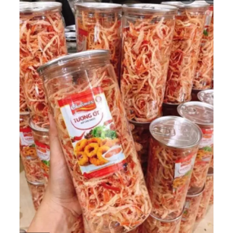 Lon 300Gram Khô Mực Xé Sợi Hấp Nước Dừa | BigBuy360 - bigbuy360.vn