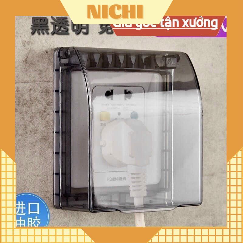 Nắp đậy ổ điện chống nước bảo vệ ổ điện ngoài trời trong nhà tắm an toàn cho bé Nichi HĐOC