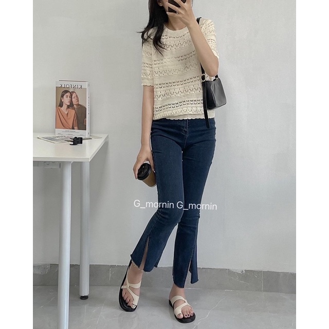 Quần jeans ống xẻ XĐ QJ0979 - Gmornin