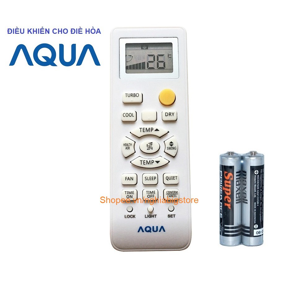 Remote Điều Khiển Máy Lạnh AQUA, Điều Hòa Không Khí