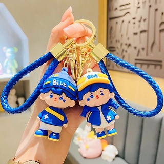 Móc khoá Cô bé cậu bé Blue