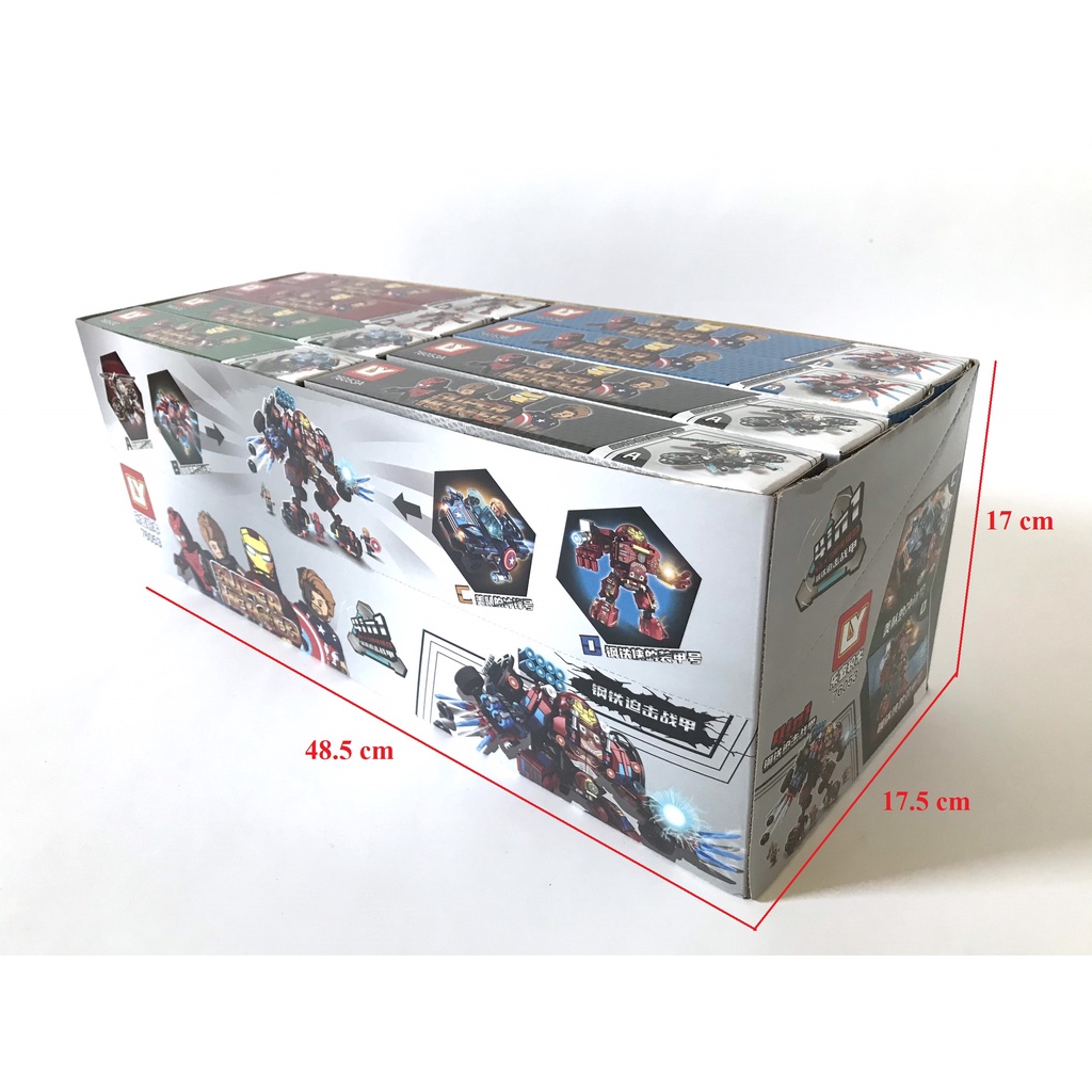 Bộ đồ chơi lắp ráp xếp hình non lego siêu anh hùng 76053/ người sắt hợp thể ironman/ spiderman