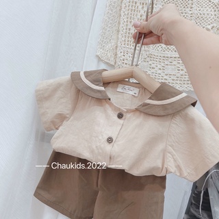 Set cổ sen vin tét bé gái