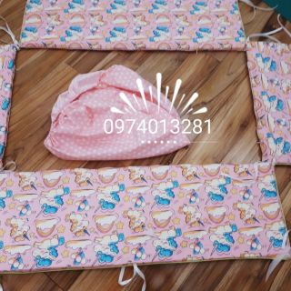 Bộ quây cũi sao pony hồng