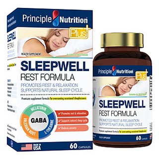 Viên Uống Hỗ Trợ Giấc Ngủ, Giảm Căng Thẳng Principle Nutrition Sleep Well Rest Formula Mỹ (Hộp 100 Viên)